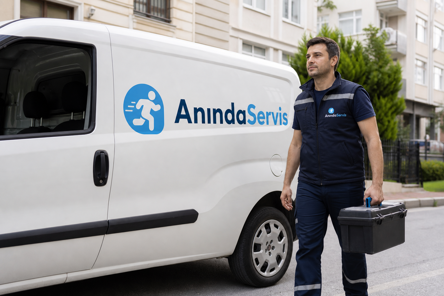 Anında Servis markalı servis aracı - Eskişehir Vestel Beyaz Eşya Servisi